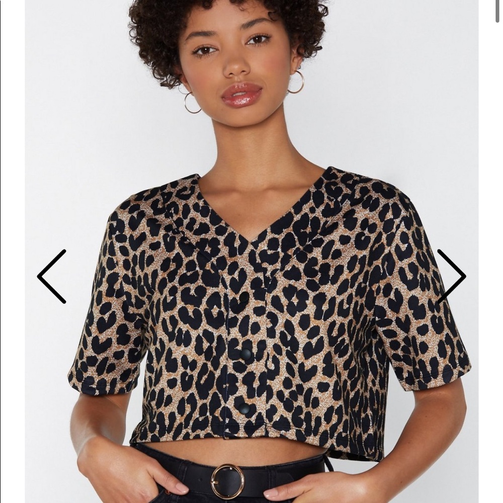 DONATING THIS WEEKEND OPEN TO OFFERS Nasty gal Animal on the Field Cheetah Top